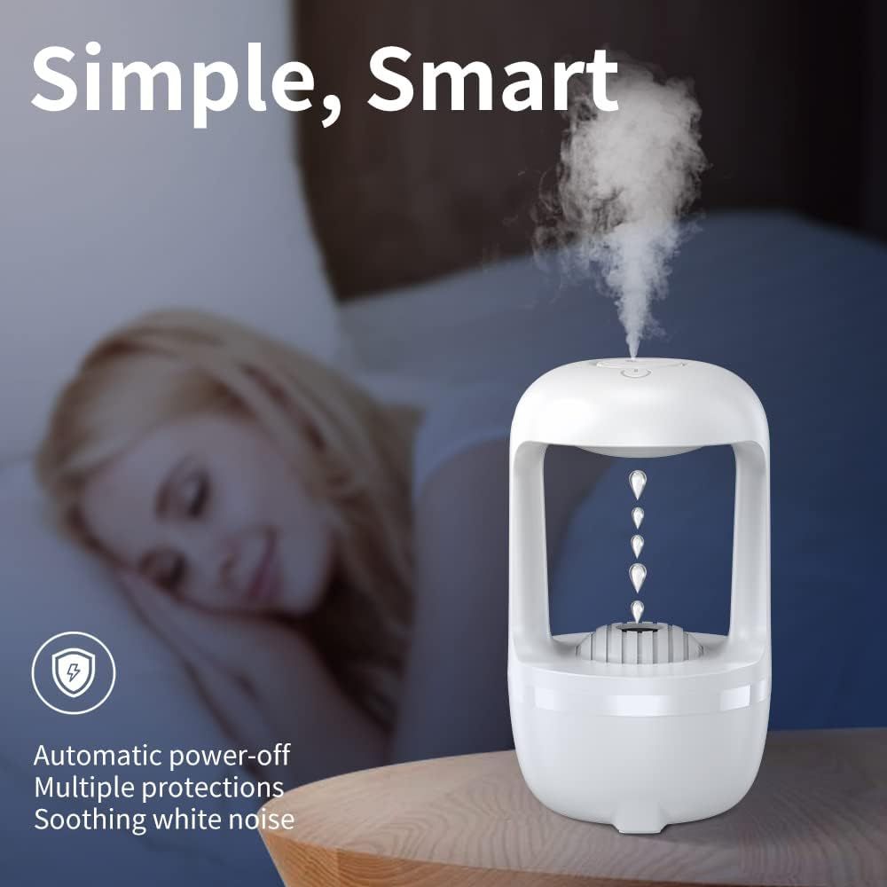 Cool Mist Humidifiers for Bedroom with Cute Water Drops &amp; Light Effects, Small Room Air Diffuser for Baby, Home, Office View Gallery - Pakistan