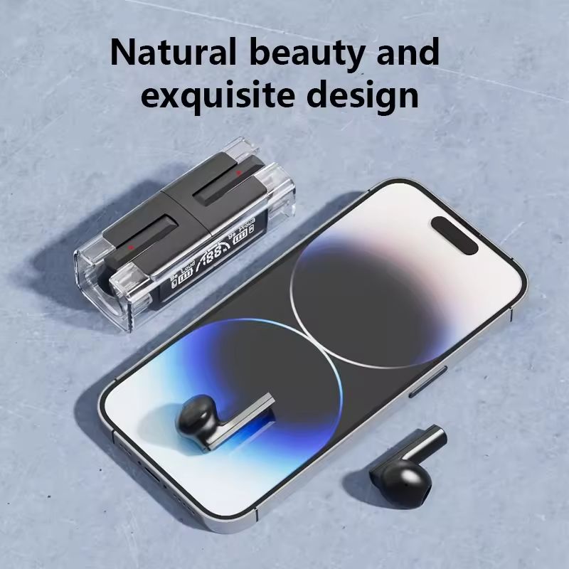 TWS BH15 music wireless Bluetooth ear buds | Transparent Wireless Bluetooth earphones, earbuds, headset for Men and women (Random color) View Gallery - Pakistan