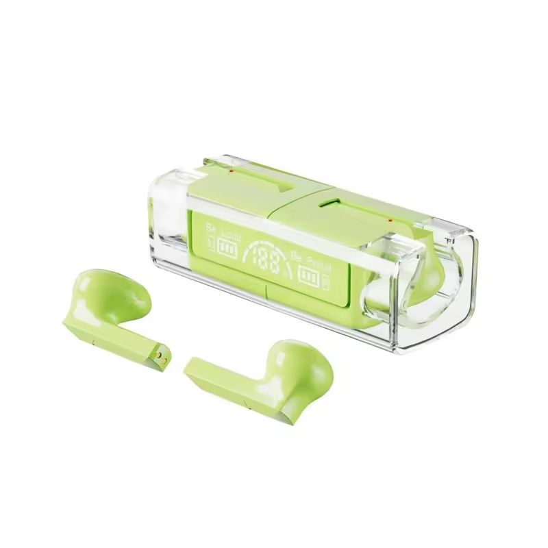 TWS BH15 music wireless Bluetooth ear buds | Transparent Wireless Bluetooth earphones, earbuds, headset for Men and women (Random color) View Gallery - Pakistan