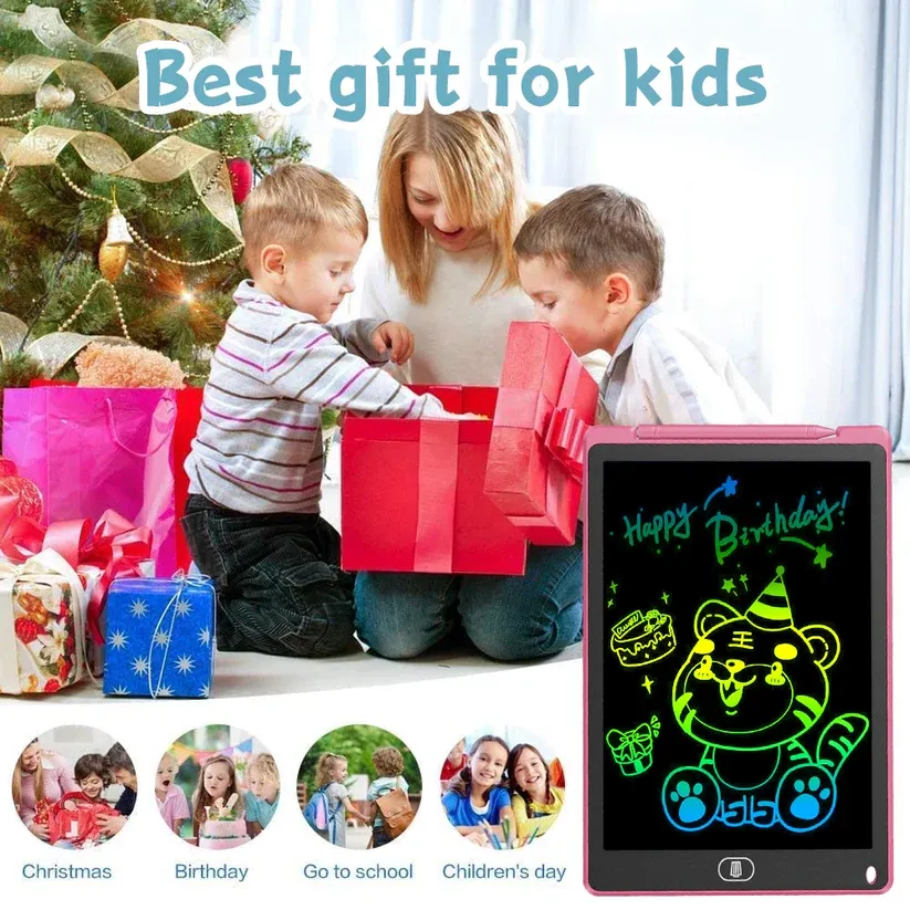 lcd writing table 8.5 Inches Single color LCD Writing Tablet For Kids Play, Education and Learning (random color ) View Gallery - Pakistan