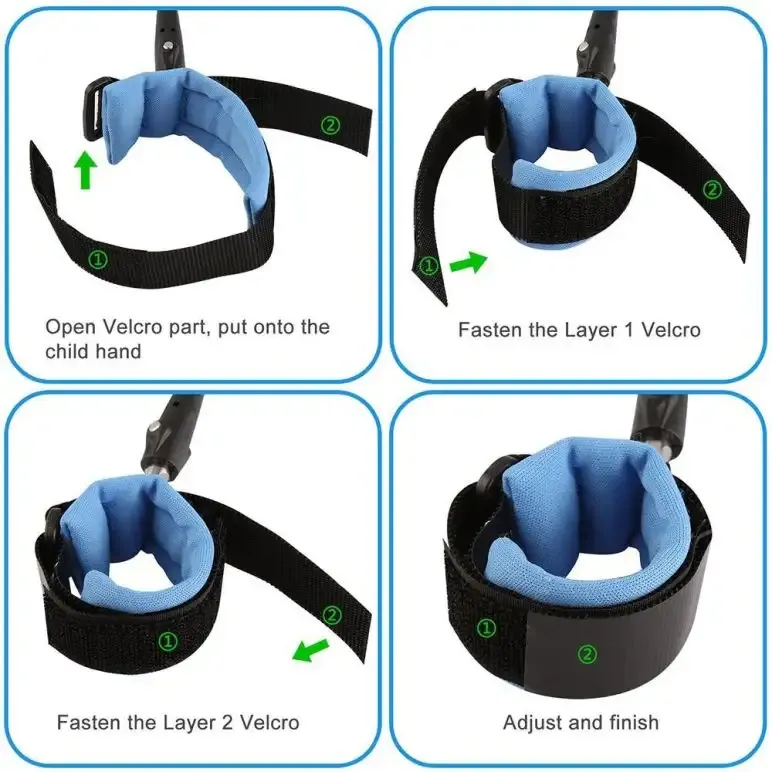Anti Lost child lock | Anti-Lost Wrist Link - Baby Child Anti Lost Wrist Link Safety Harness Strap Hand belt band for toddlers wristband for kids loss best for umrah and hajj, travelling purpose,safe secure (Random Color) View Gallery - Pakistan