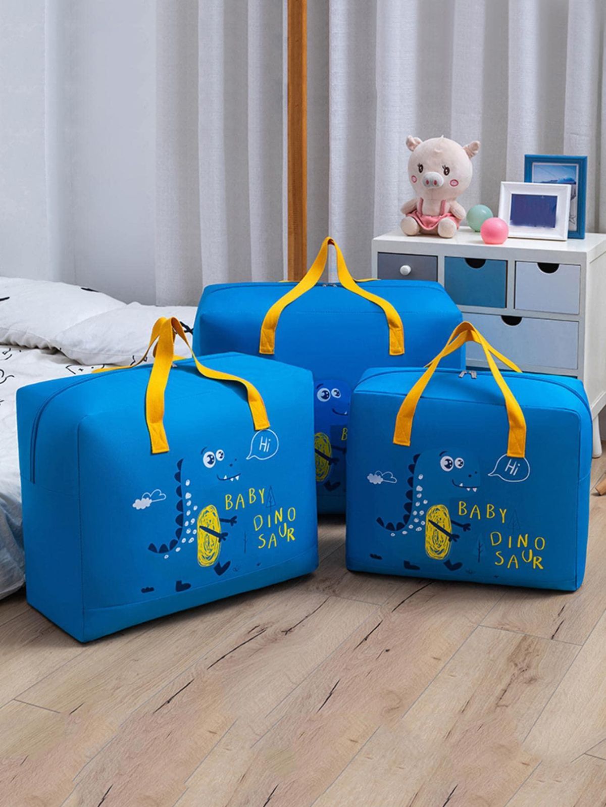 Storage Bags Cartoon Pattern Double Zipper ( random color ) View Gallery - Pakistan