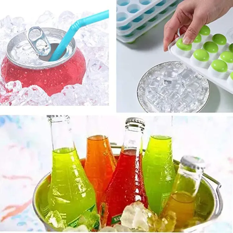 Popup ice cube tray Silicone Mould Jelly Shots/Chocolate (Random Color) View Gallery - Pakistan
