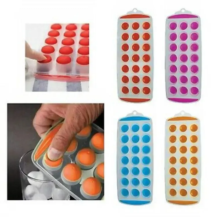 Popup ice cube tray Silicone Mould Jelly Shots/Chocolate (Random Color) View Gallery - Pakistan