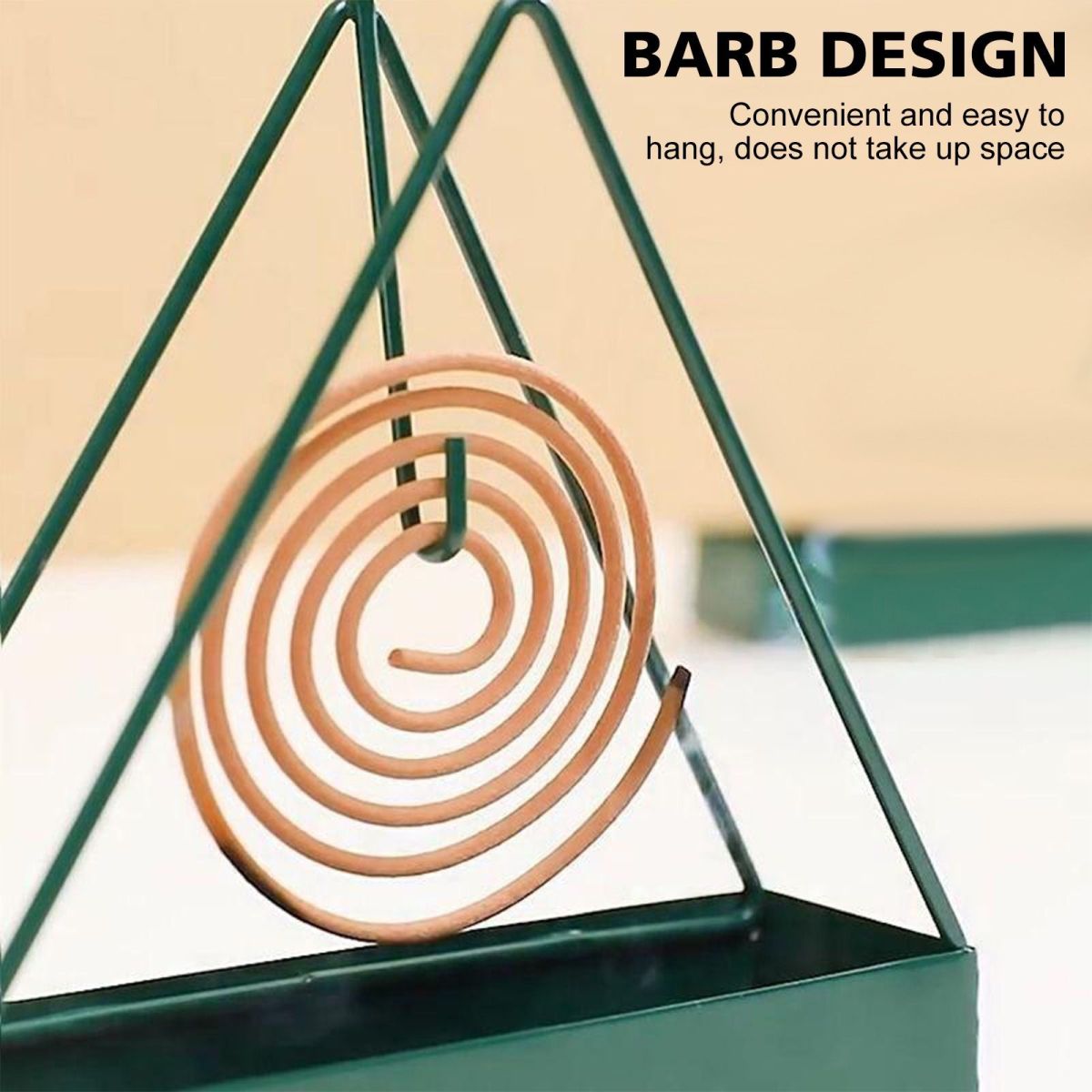 Mosquito Coil Holder Incense Burner Decorative Ornament Craft Triangle (Black) View Gallery - Pakistan
