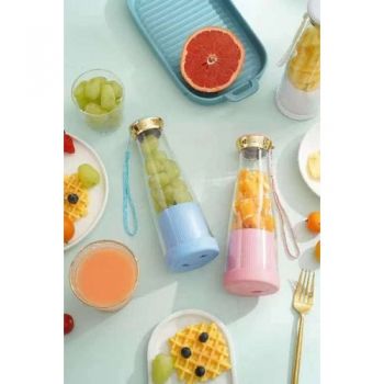 Portable &amp; Rechargeable Battery Mini Juice Blender | Electric Juicer, Anti Drip Blender, Mini Shake Smoothie Blender, Portable Rechargeable Juicer (Random color) View Gallery - Pakistan
