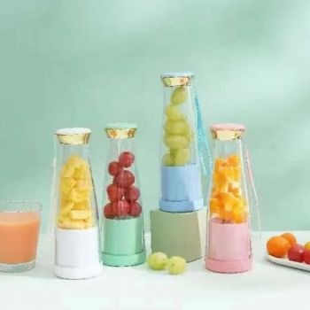 Portable &amp; Rechargeable Battery Mini Juice Blender | Electric Juicer, Anti Drip Blender, Mini Shake Smoothie Blender, Portable Rechargeable Juicer (Random color) View Gallery - Pakistan