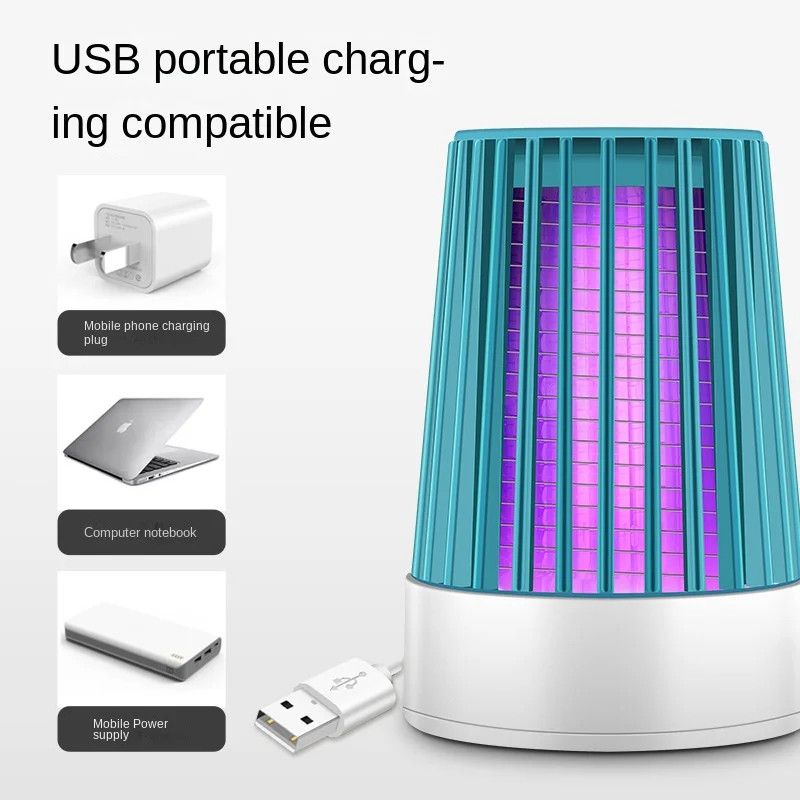 Electric Shock UV Mosquito Killer Lamp - USB Bugs Zapper Light, Non Toxic and No Radiation Lamp(random color ) View Gallery - Pakistan