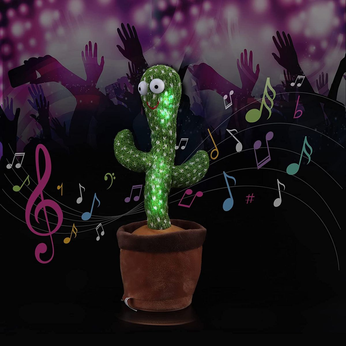 Dancing Cactus Talking Toy Tree Cactus Plush  toy for children, kids or toddlers with box View Gallery - Pakistan