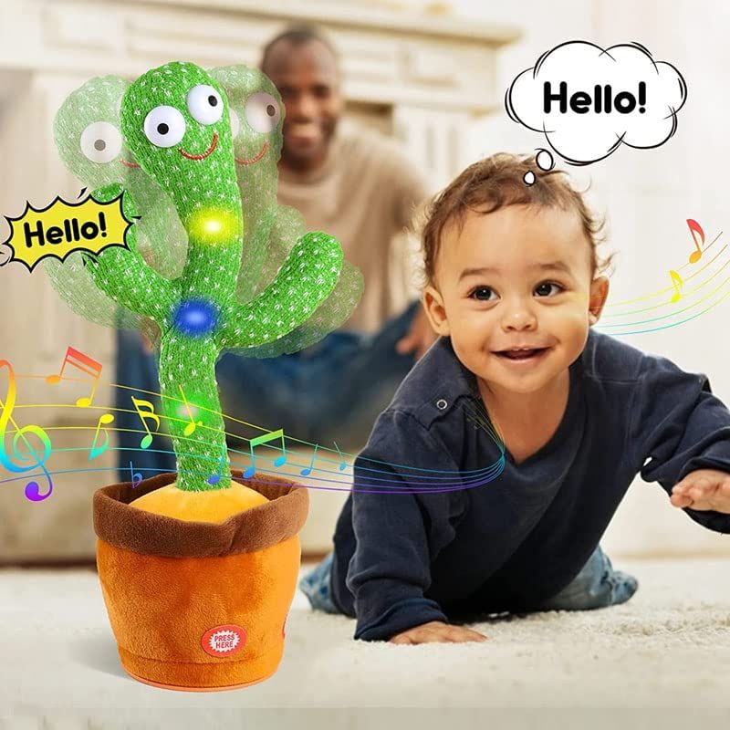 Dancing Cactus Talking Toy Tree Cactus Plush  toy for children, kids or toddlers with box View Gallery - Pakistan