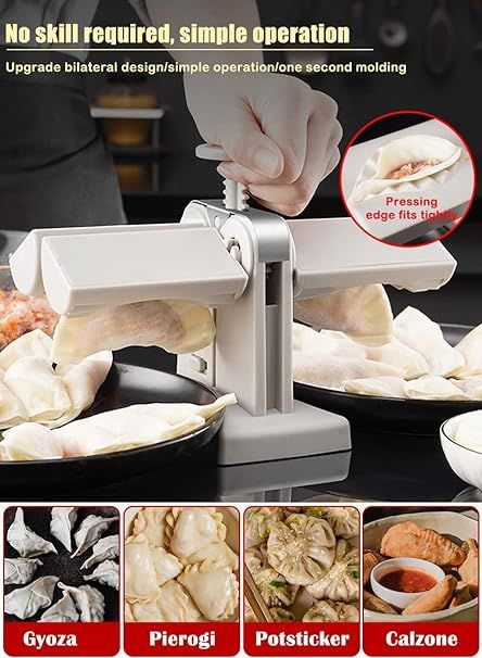 Double head design automatic dumpling machine mold,  dumplings quickly and easily (random color) View Gallery - Pakistan
