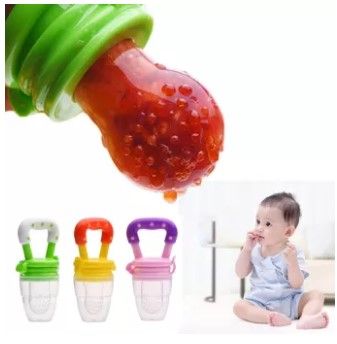 Baby Solid Baby Fruit Pacifier Fresh Fruit Feeder Infant Teething Toy Nibbler Teether Pacifier Safe Silicone Pacifier (random color) View Gallery - Pakistan