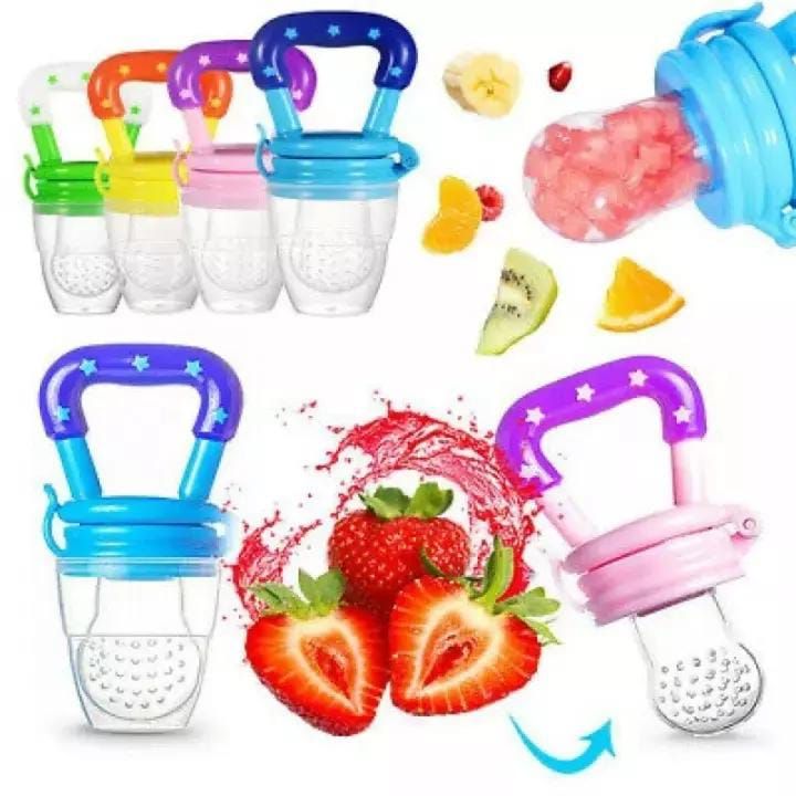 Baby Solid Baby Fruit Pacifier Fresh Fruit Feeder Infant Teething Toy Nibbler Teether Pacifier Safe Silicone Pacifier (random color) View Gallery - Pakistan