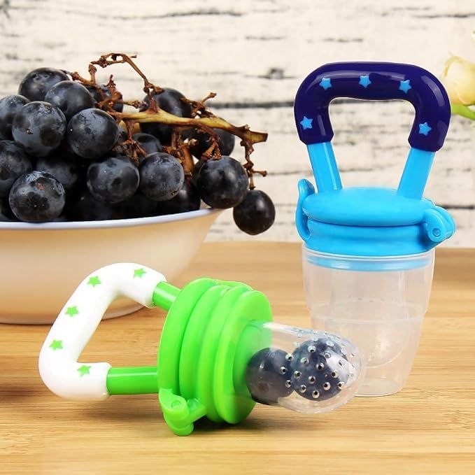Baby Solid Baby Fruit Pacifier Fresh Fruit Feeder Infant Teething Toy Nibbler Teether Pacifier Safe Silicone Pacifier (random color) View Gallery - Pakistan