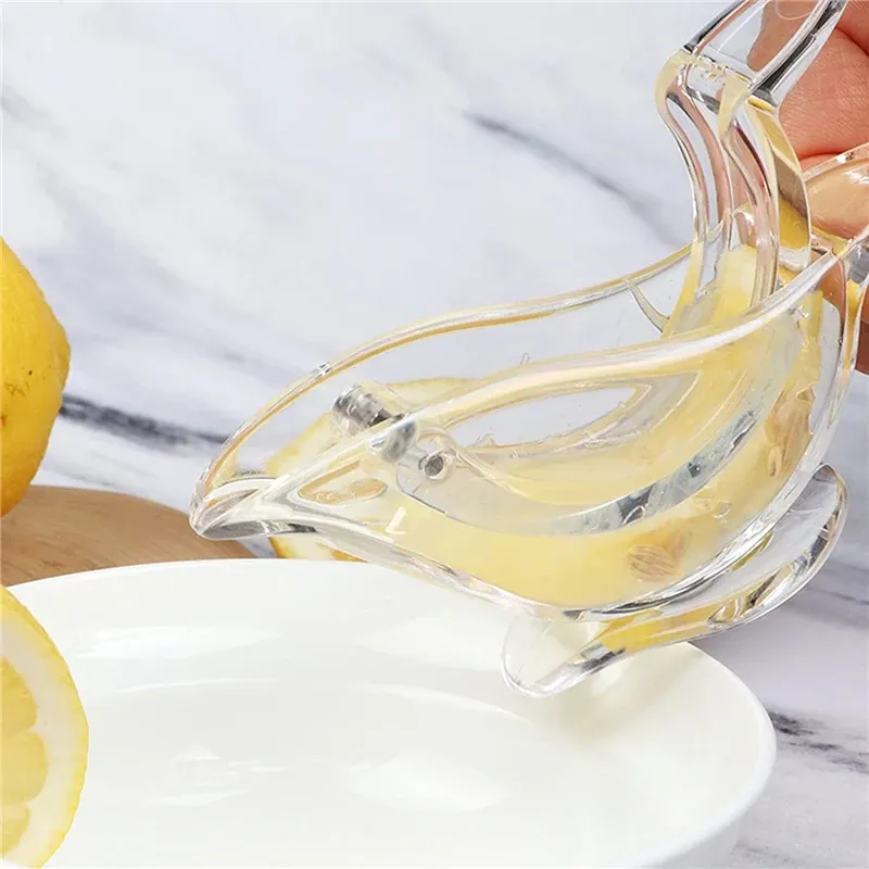 Manual Lemon Clip Portable Clear Fruit Juicer Bird Lemon Slice Squeezer Home Kitchen Bar Hand Gadget View Gallery - Pakistan