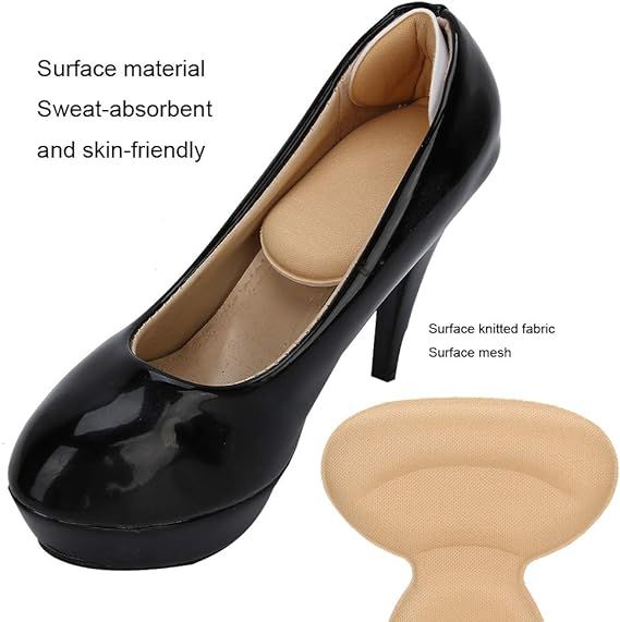 T shape high heel grip for foot support | Heel Cushion Pads T Shape Heel Sticker Tape Arch Support Insoles High Heeled Shoes Patches Foot Care Protector View Gallery - Pakistan