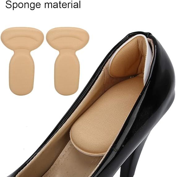T shape high heel grip for foot support | Heel Cushion Pads T Shape Heel Sticker Tape Arch Support Insoles High Heeled Shoes Patches Foot Care Protector View Gallery - Pakistan