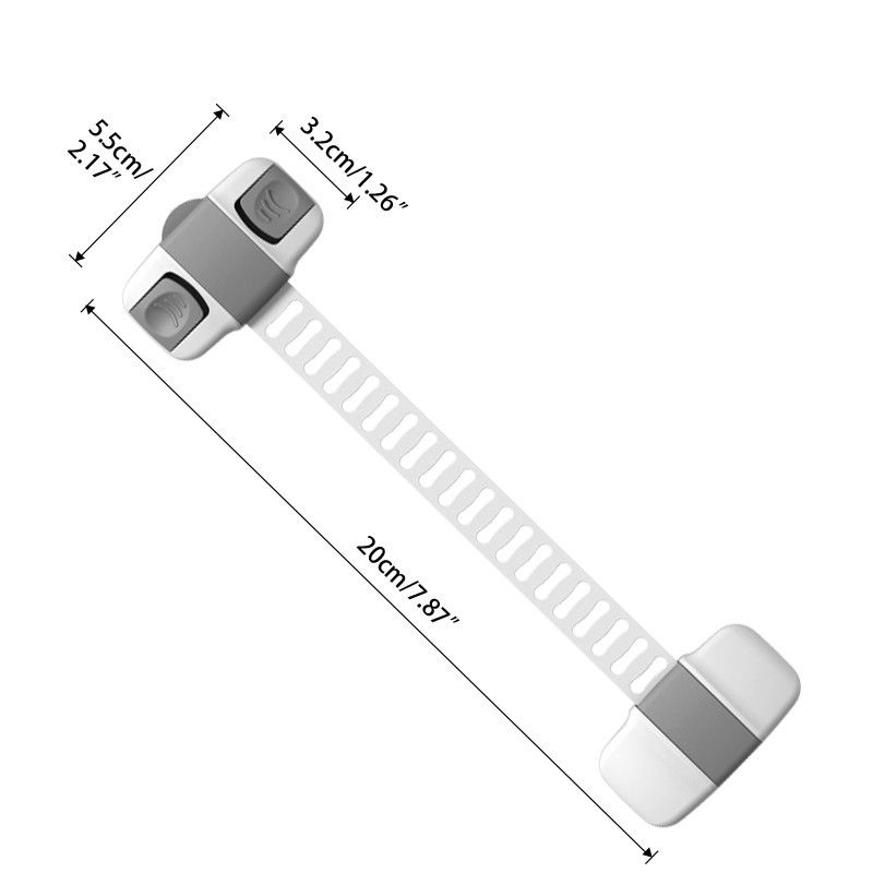 Adjustable Multi purpose lock Child Safety Cabinet Lock Protector Drawer Door Cabinet Lock Plastic Protection Kids Safety Door Lock View Gallery - Pakistan