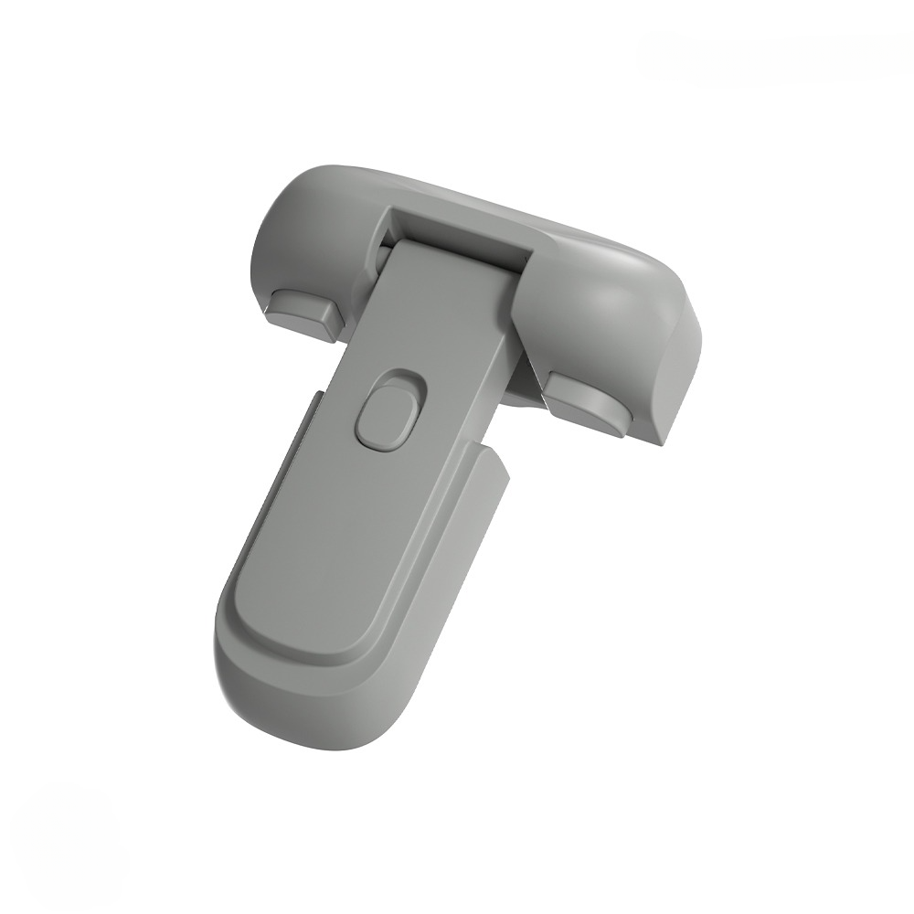 Child Safety Fridge Lock , Baby Safety Refrigerator Freezer Door Lock, No Tools Need or Drill (Grey) - 1 PC View Gallery - Pakistan