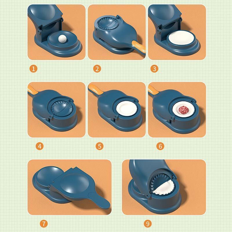 2 IN 1 DUMPLING MAKER OR SAMOSA MAKER (Random Color) Without box View Gallery - Pakistan