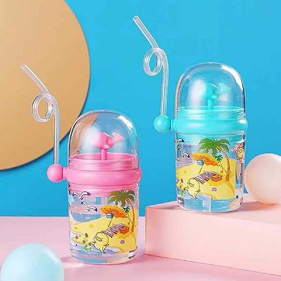Children Whale Spray Cup Sippy Bottle Cartoon Baby with Sippy Kettle Outdoor Portable Children's Cup (Random Color) View Gallery - Pakistan
