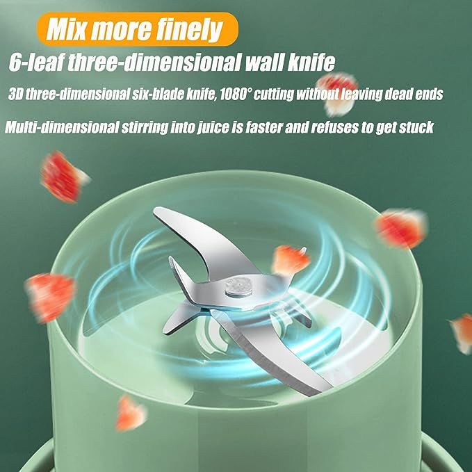 Mason Portable Mini juicer Blender With Straw Cup | Juicer Portable Outdoor Juicing Cup | Home Mini Cordless Juicer (Random Color) View Gallery - Pakistan