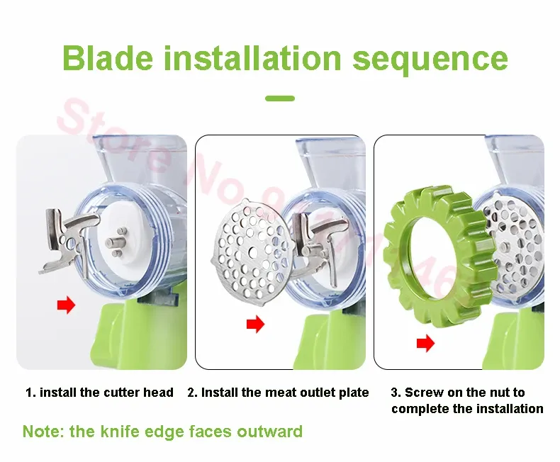 Grinder High-Quality Multifunctional Meat Mincer Vegetable Chopper Blender Home Kitchen Cooking Tools (random color) View Gallery - Pakistan