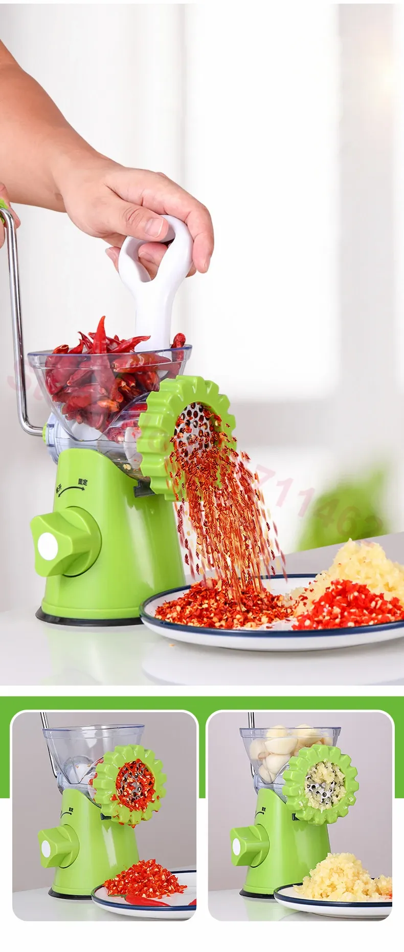 Grinder High-Quality Multifunctional Meat Mincer Vegetable Chopper Blender Home Kitchen Cooking Tools (random color) View Gallery - Pakistan