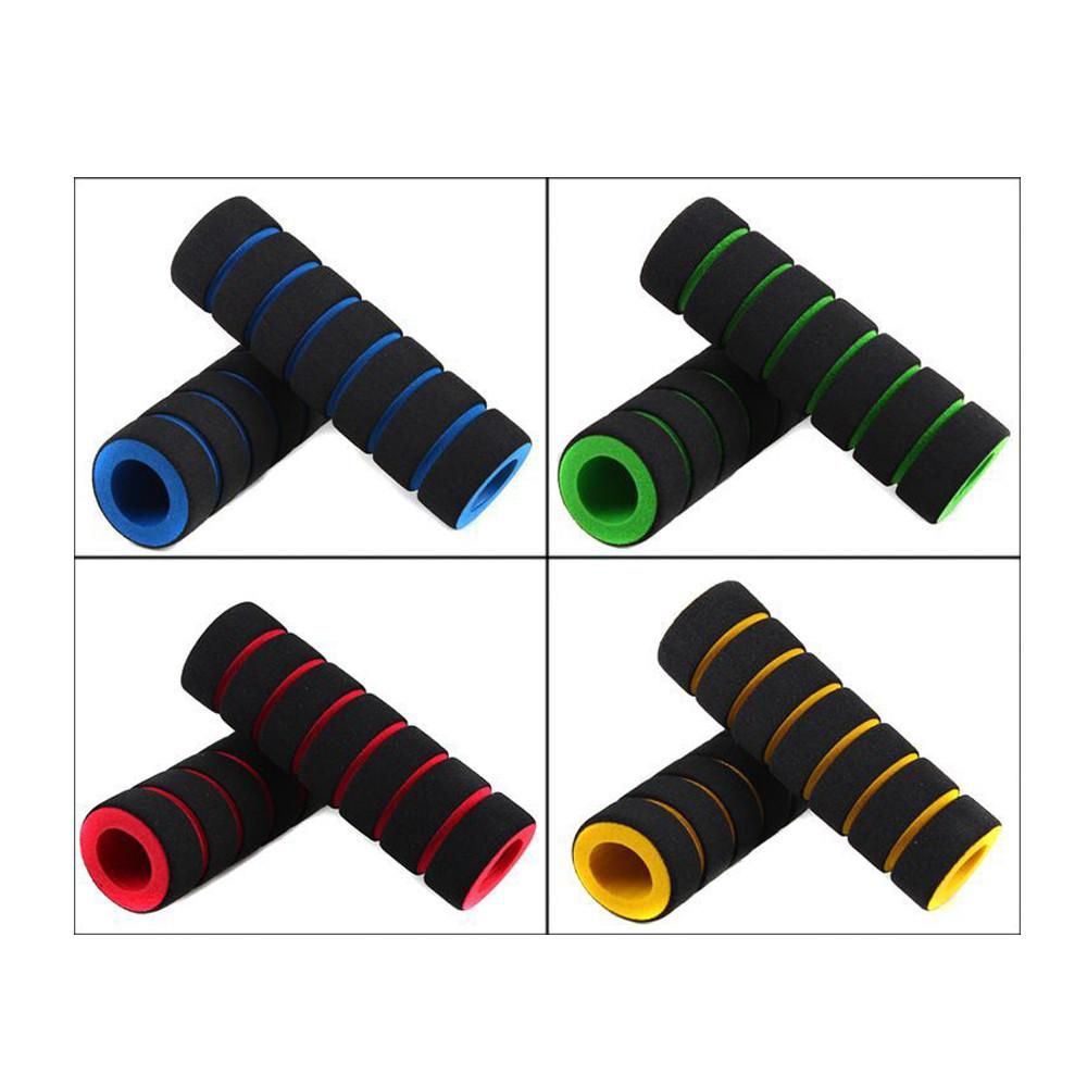 4pcs/Set Universal Grip Comfort Foam Handle Bar Motorcycle Bicycle Random Color View Gallery - Pakistan