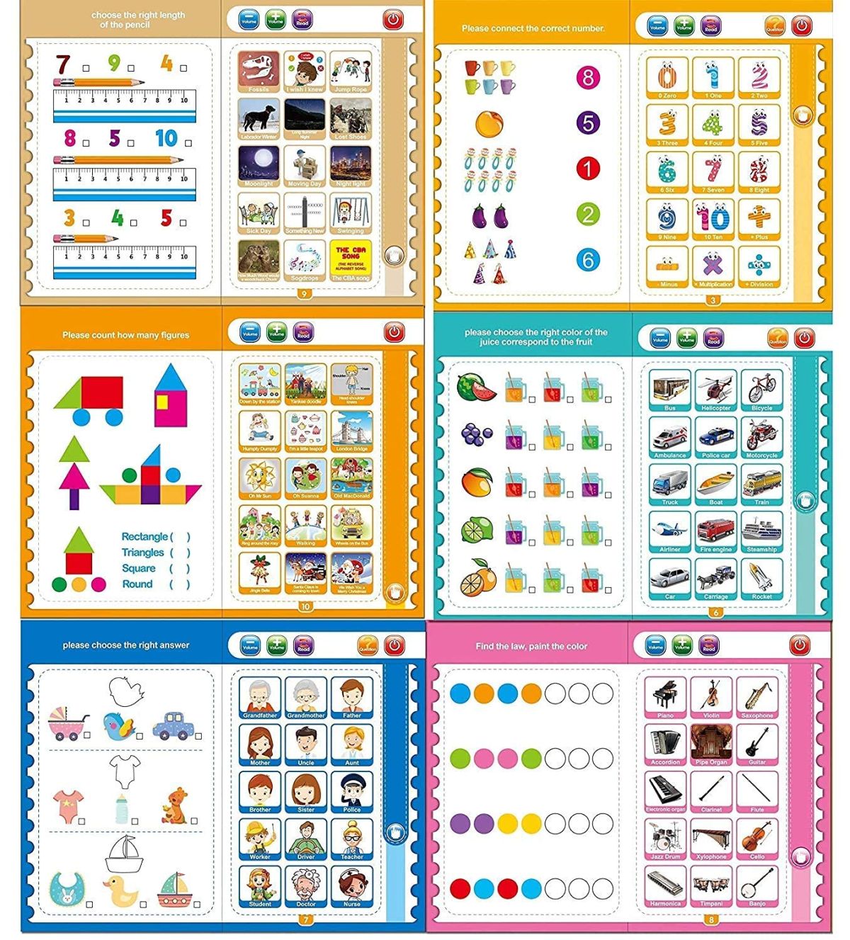 Intelligence Book English Letters Words Learning Language E-book Toddlers Preschool Educational Toys View Gallery - Pakistan