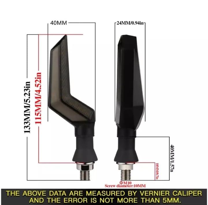 2pcs motorcycle turn signals Light indicator 12v running indicator for all bikes View Gallery - Pakistan