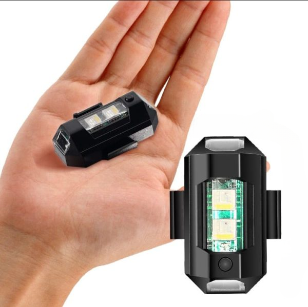 Universal Led Aircraft Strobe Lights Motorcycle Anti Collision Warning Light with USB Charging 7Colors Turn Signal Indicator View Gallery - Pakistan