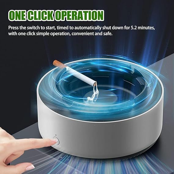 Ashtray With Air Purifier, Ashtray Smokeless | Multipurpose Ashtray With Air Purifier Function (random Colors) View Gallery - Pakistan