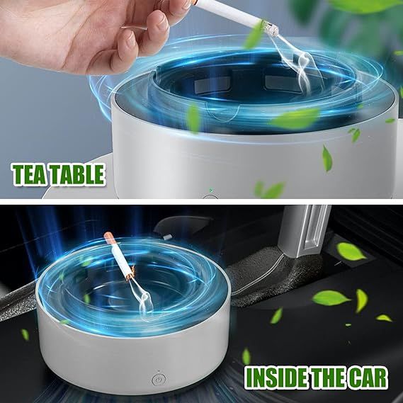 Ashtray With Air Purifier, Ashtray Smokeless | Multipurpose Ashtray With Air Purifier Function (random Colors) View Gallery - Pakistan