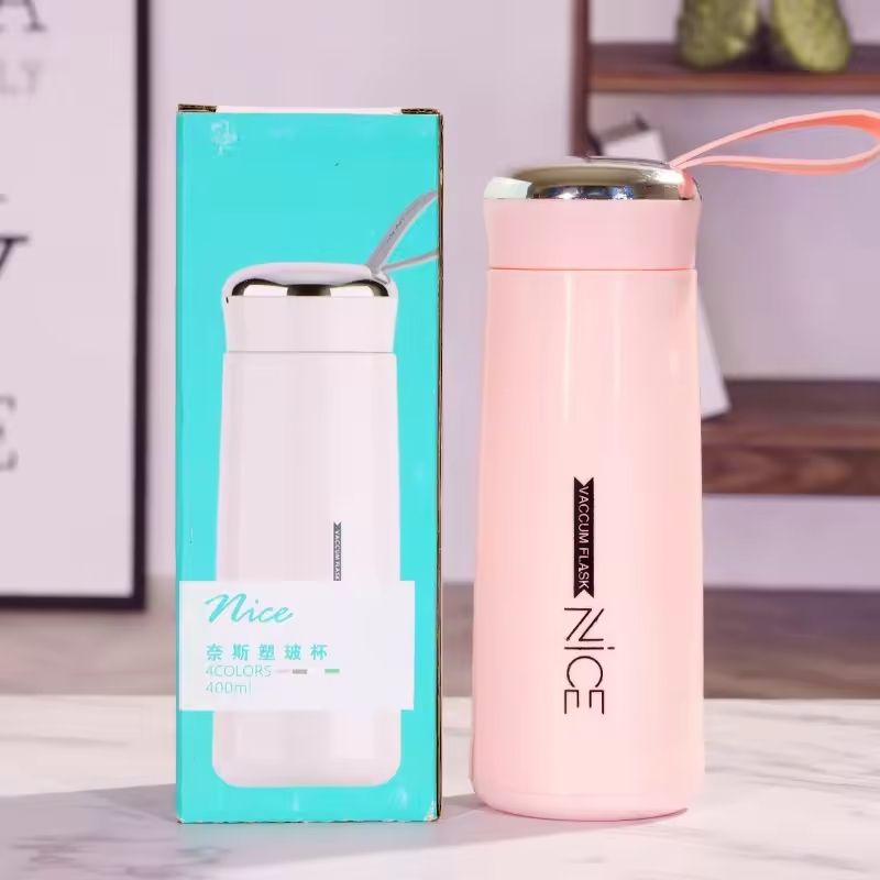 Nice Glass Bottle Water Mini Flask Bottle With Vaccum Flask And Loop Temperature Resistant,400ml (random Colors) View Gallery - Pakistan