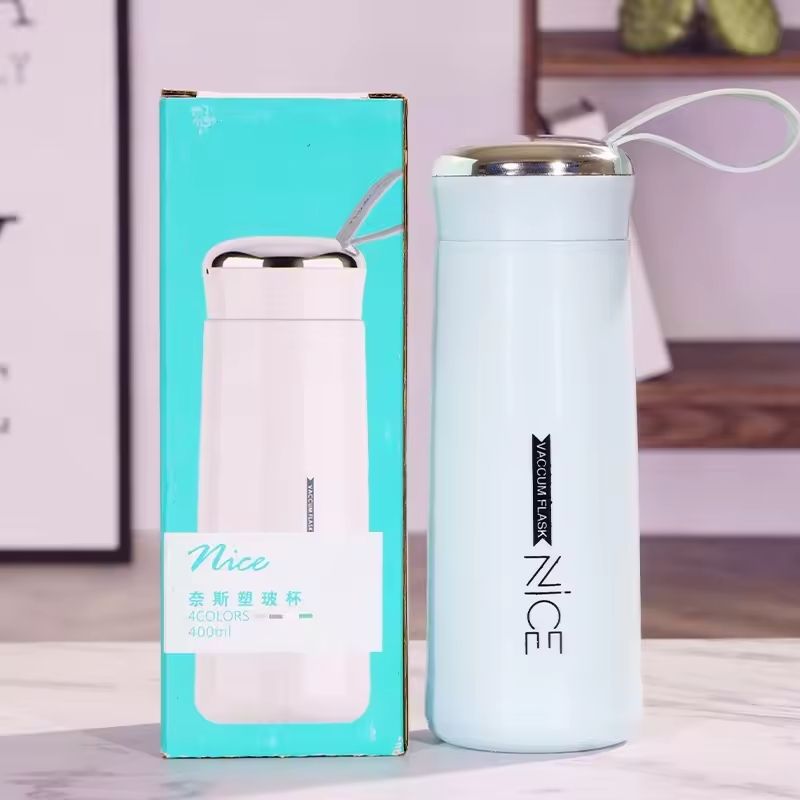 Nice Glass Bottle Water Mini Flask Bottle With Vaccum Flask And Loop Temperature Resistant,400ml (random Colors) View Gallery - Pakistan