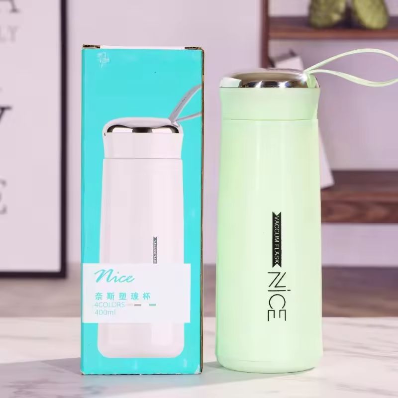Nice Glass Bottle Water Mini Flask Bottle With Vaccum Flask And Loop Temperature Resistant,400ml (random Colors) View Gallery - Pakistan