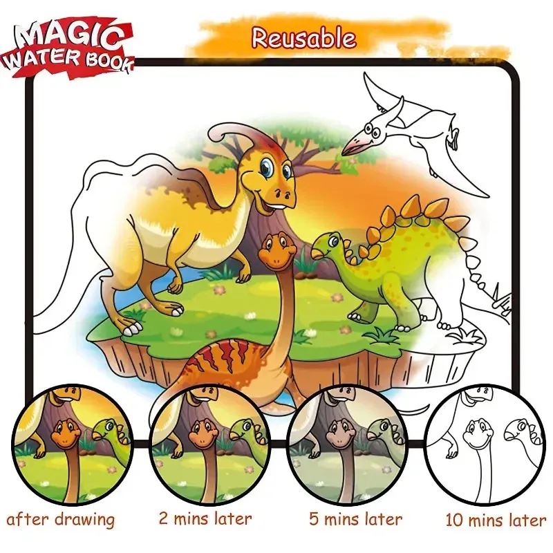 Magical Drawing Books With Pen, Water Reveal Activity Book For Kid  (random Design Books) View Gallery - Pakistan