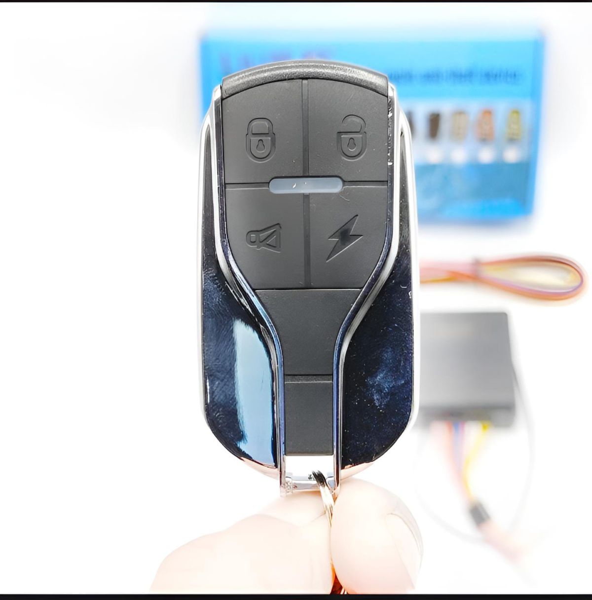 HJG Motorcycle Remote Security Lock Anti Theft Alarm System For Bike Motorcycle Self Start Function for 70cc and cg125 and all bikes View Gallery - Pakistan