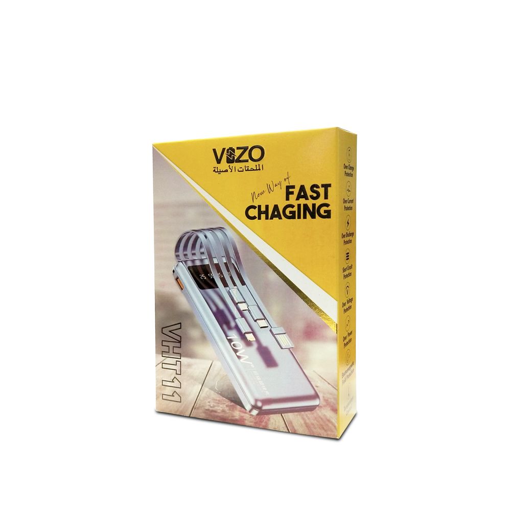 VHT- 11 10000mAH Power bank with Dual USB Ports View Gallery - Pakistan