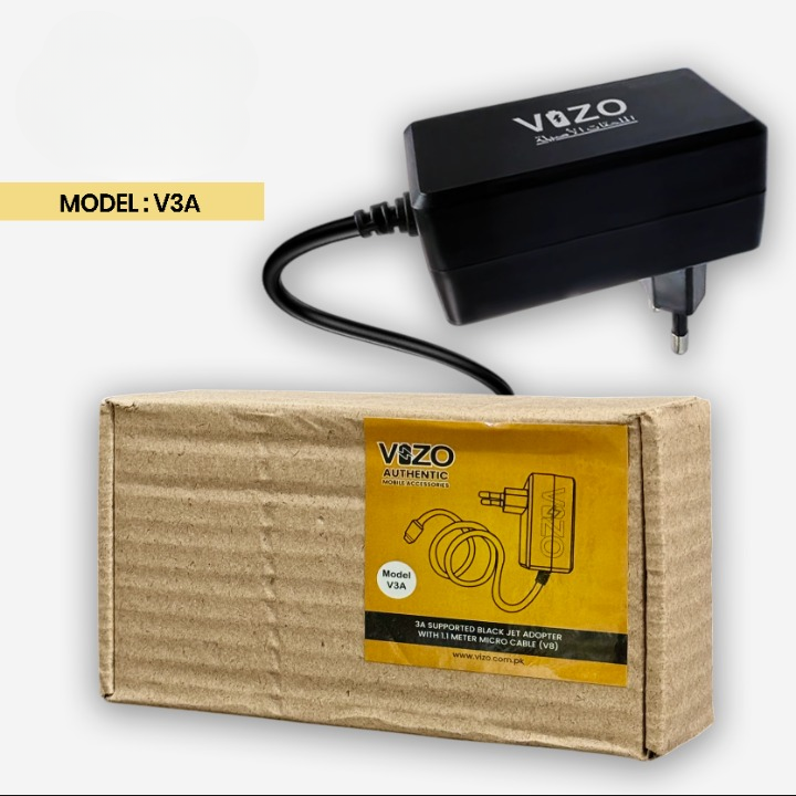 V3A Wall Charger with Built-In Micro USB Cable | Vizo V3A Charger - Best Quality Charger For Mobile Phone - Android Charger View Gallery - Pakistan
