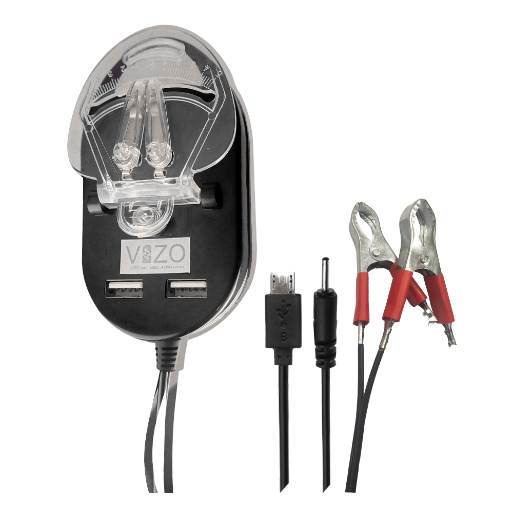 Vizo V17 - 7-in-1 Multi-Port Charger | Best Quality Charger For Android  | AC/DC Clamp Charger | AC/DC Desktop Charger