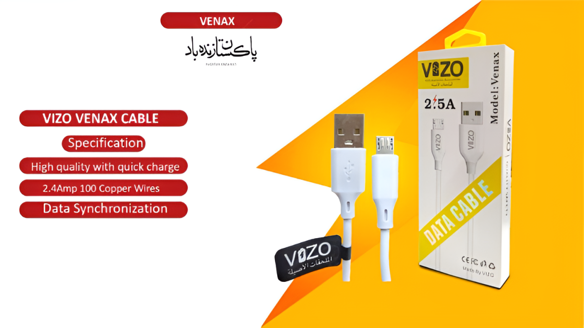 VIZO Venax Micro-USB/Android Data Cable Fast Charging Data Cable View Gallery - Pakistan