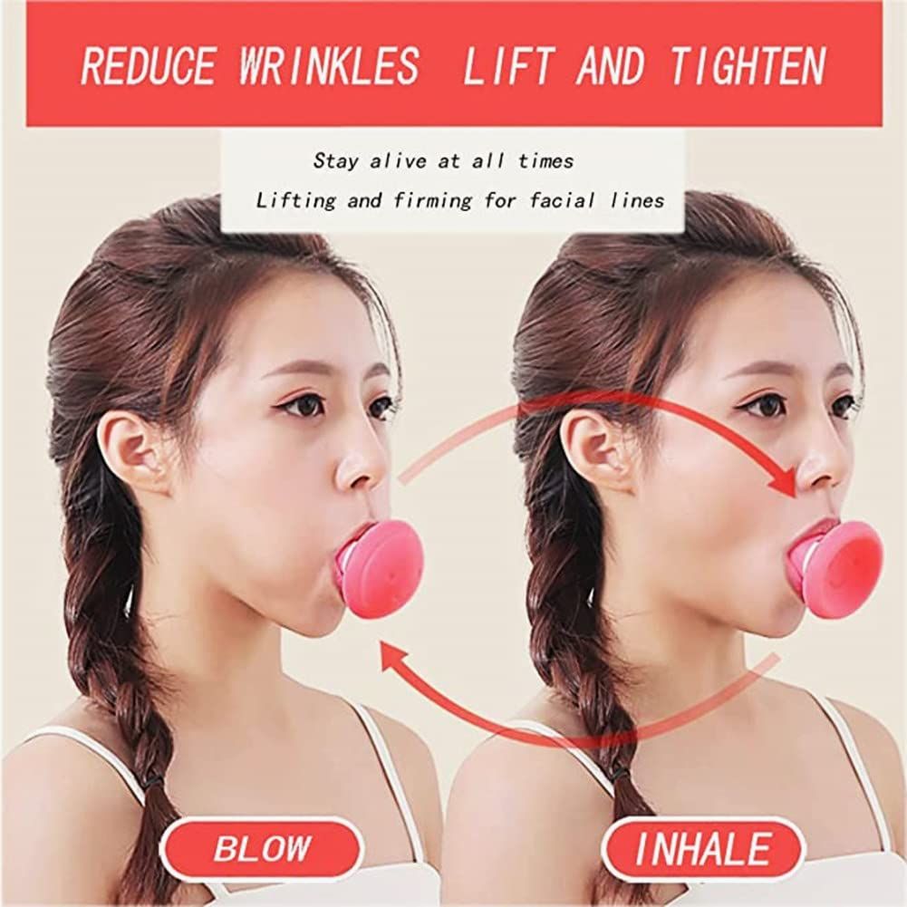 Jawline Exerciser | Face Exerciser, Facial Yoga for Skin Tighten Firm, Double Chin Breathing Exercise Device Jaw Face Slimmer View Gallery - Pakistan