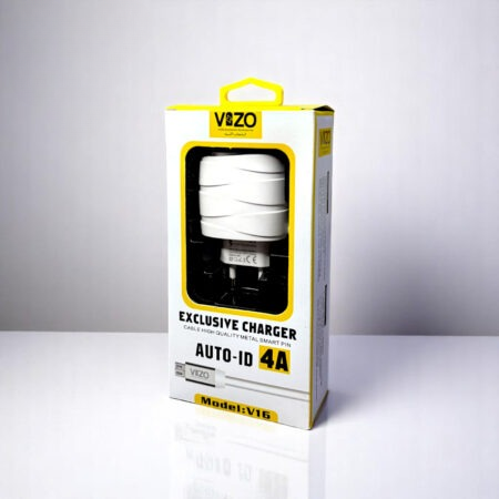 V16-Micro USB – 4A Smart Fast Charger (3 USB Ports + Built-in Cable) | Vizo V16 Micro USB Charger - Android Phone Charger - Mobile Phone Charger View Gallery - Pakistan