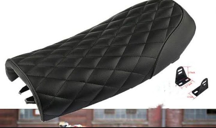 Motorcycle Universal Classic Saddle Cafe Racer Seat for two person View Gallery - Pakistan