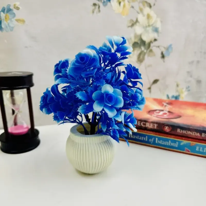 Pack of 4 Mini Planters | Artificial Decoration mini Plants