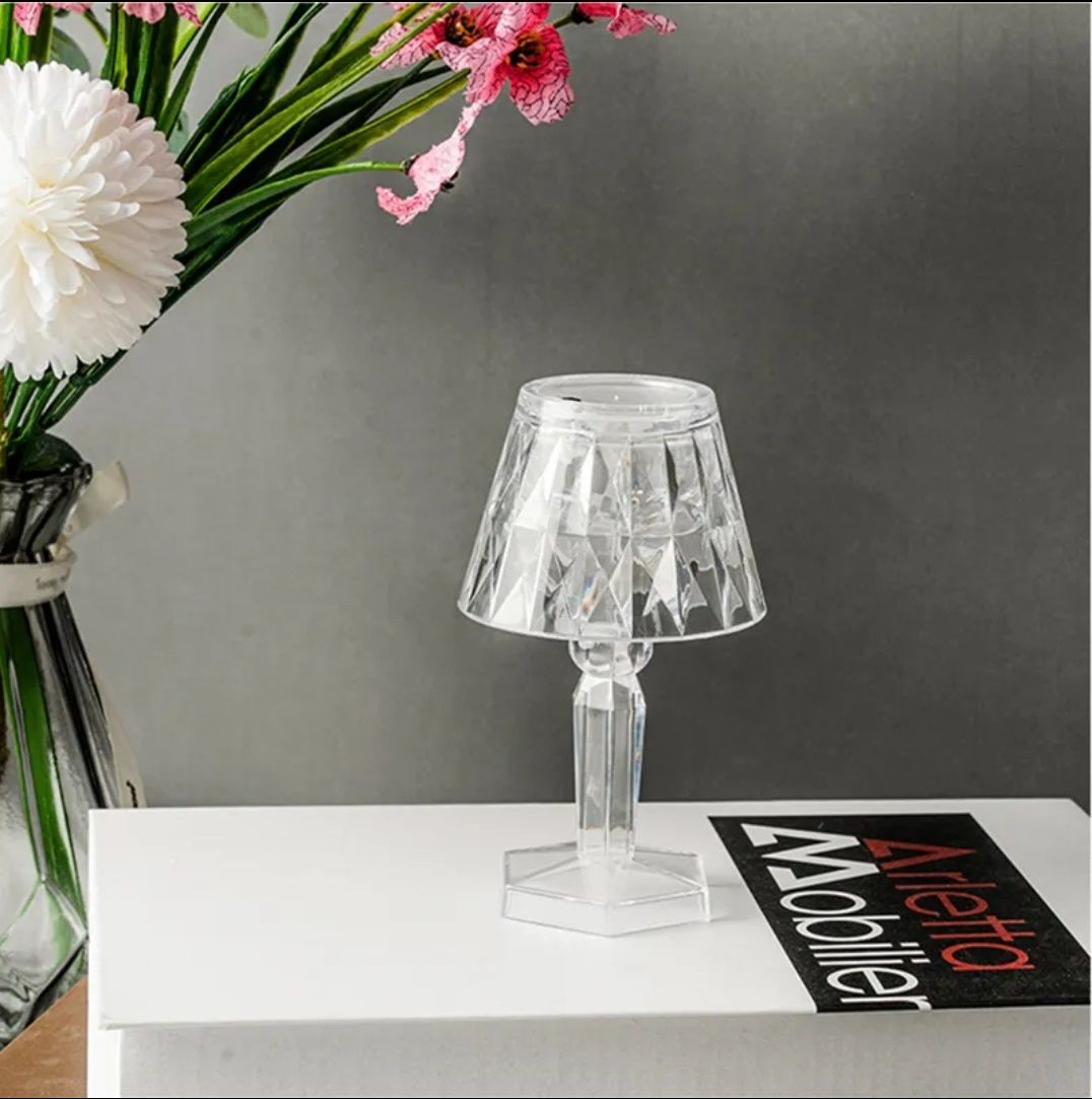 LED Night Light Crystal Diamond Table Lamp (cell operated) View Gallery - Pakistan