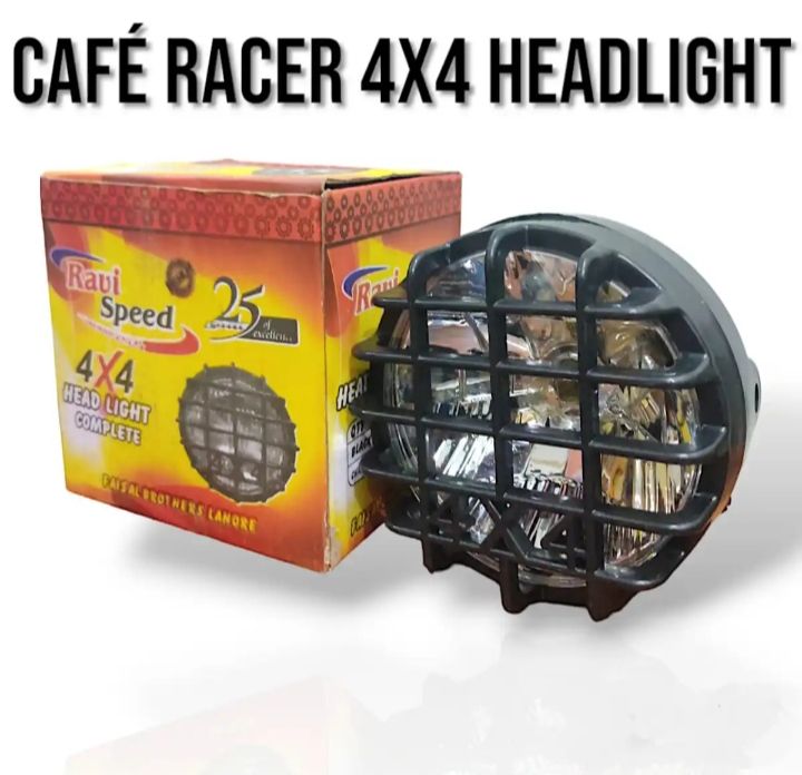 Round 4x4 style headlight universal motorcycle View Gallery - Pakistan
