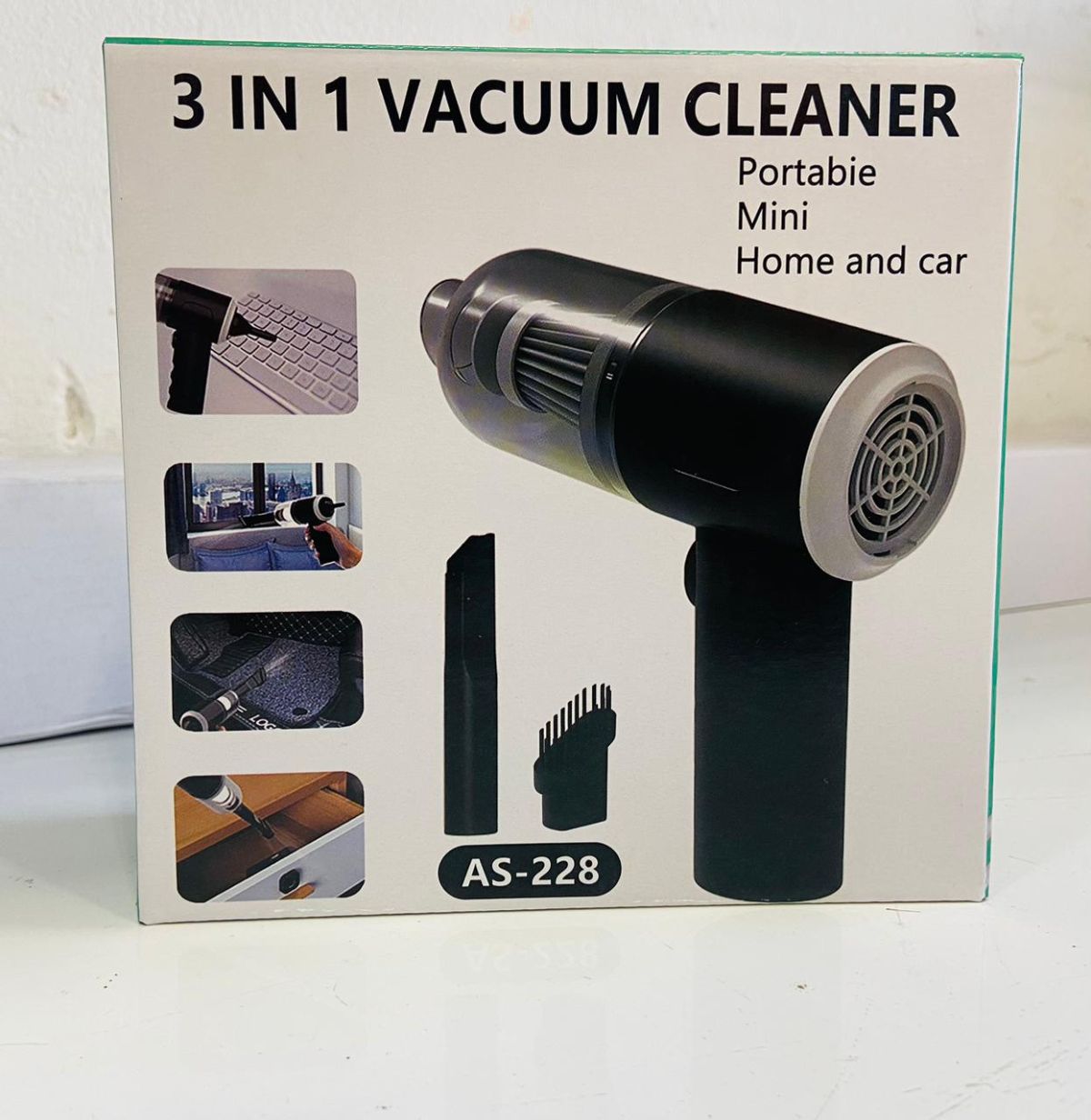 3 In 1 Portable Vacuum Cleaner Duster Blower Air Pump Wireless Hand-held Cleaning For Car Home (AS-228) View Gallery - Pakistan